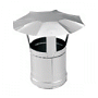 Элементы дымохода - Дымовая труба зонт из нержавеющей стали 200 мм
