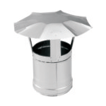 Элементы дымохода - Дымовая труба зонт из нержавеющей стали 120 мм