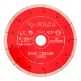 Диск алмазный Solga Diamant HARD CERAMICS сплошной (керамогранит) 180мм/25,4