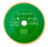 Диск алмазный Solga Diamant CERAMICS, MARBLE сплошной (керамика, мрамор) 200мм/25,4