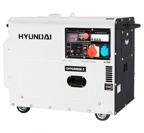 Дизельный генератор HYUNDAI DHY6000SE-3 (трехфазный)